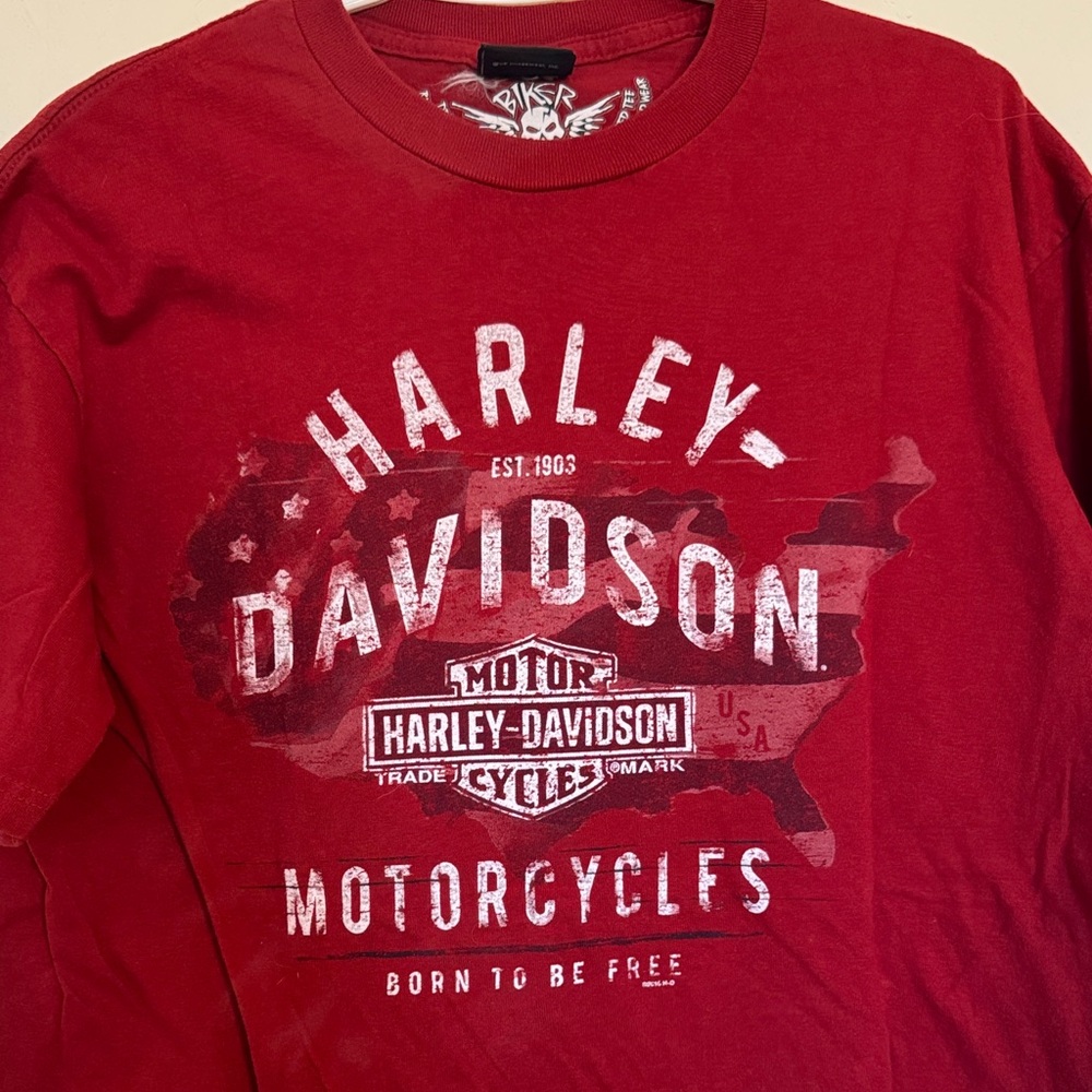 Harley-Davidson Bold Red Graphic Tee